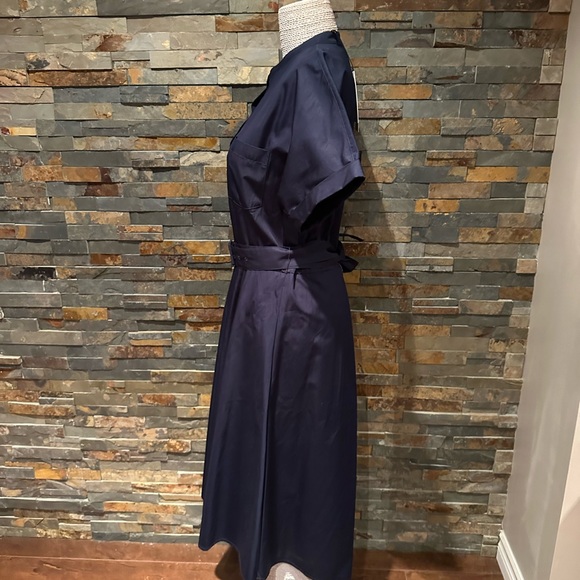 Theory Avinka Navy Cotton Dress (2 sizes) NWT - Picture 3 of 7